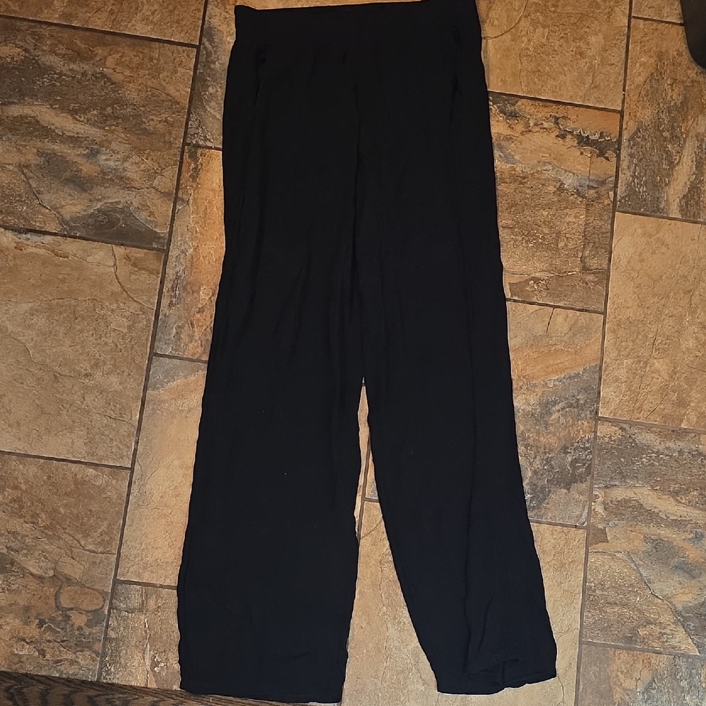 Elegant Black Wide Leg Women's Pants